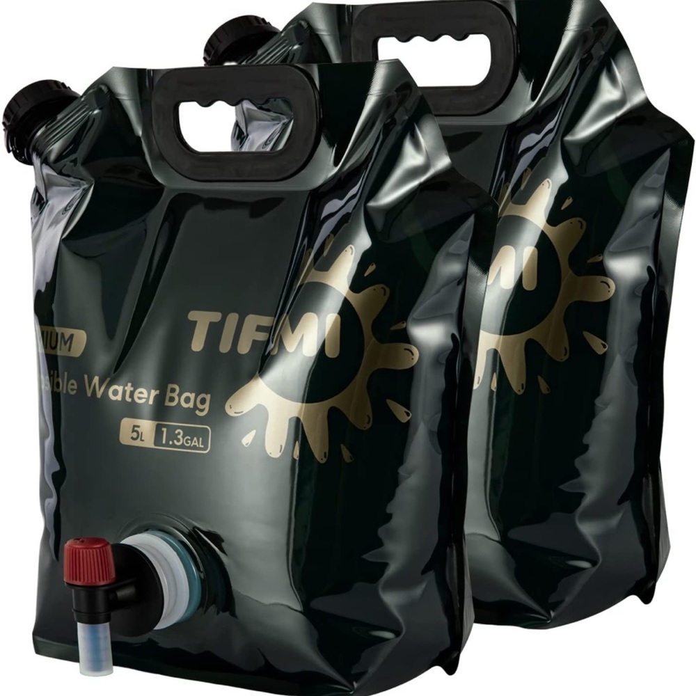 🆕 1.3 Gallon Collapsible Water Container Bag, BPA Free Food Grade